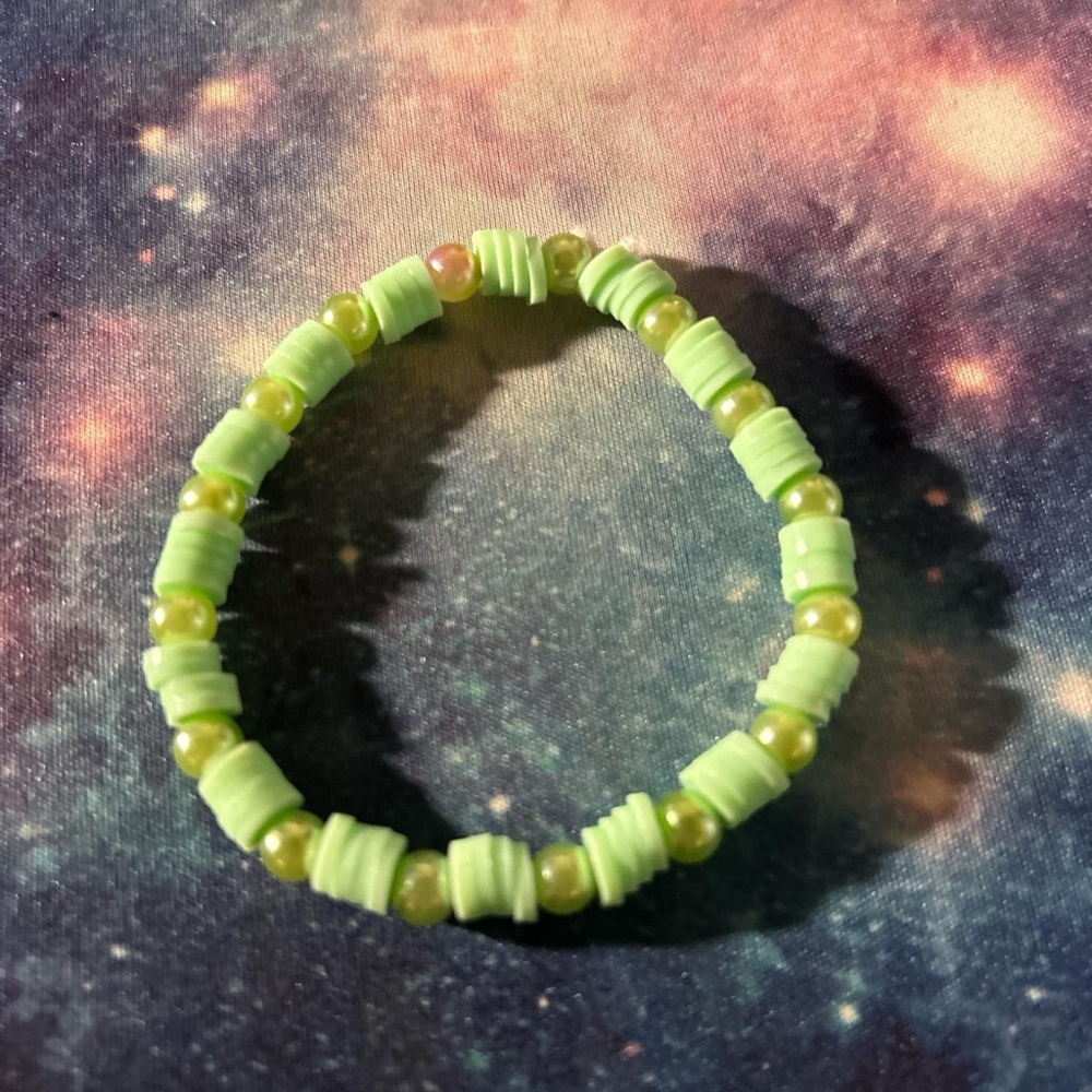 Green Beaded Bracelet